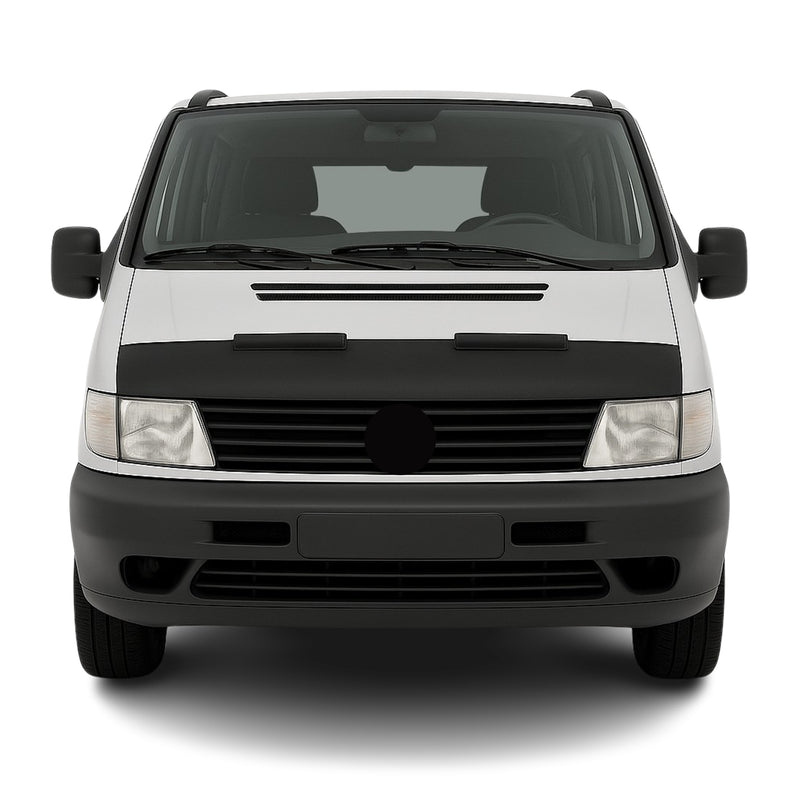 Haubenbra Steinschlagschutz für Mercedes Vito W638 1996-2003 Schwarz Halb