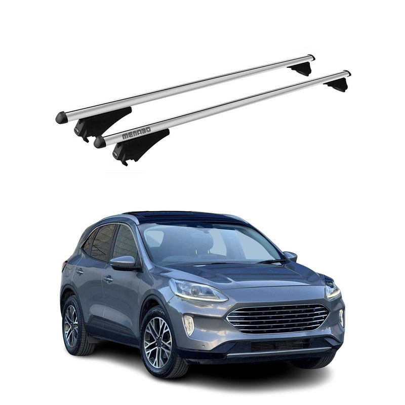 Menabo Dachträger Grundtäger für Ford Kuga mk3 2019-2025 75kg Alu Silber 2 tlg