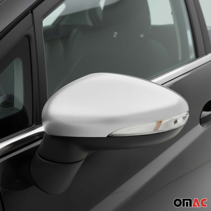 Spiegelkappen für Ford Fiesta / B-Max 2008-2017 Satin Chrom ABS 2x