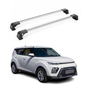 Dachträger Grundtäger für Kia Soul 2020-2026 75kg Aluminium Silber 2tlg