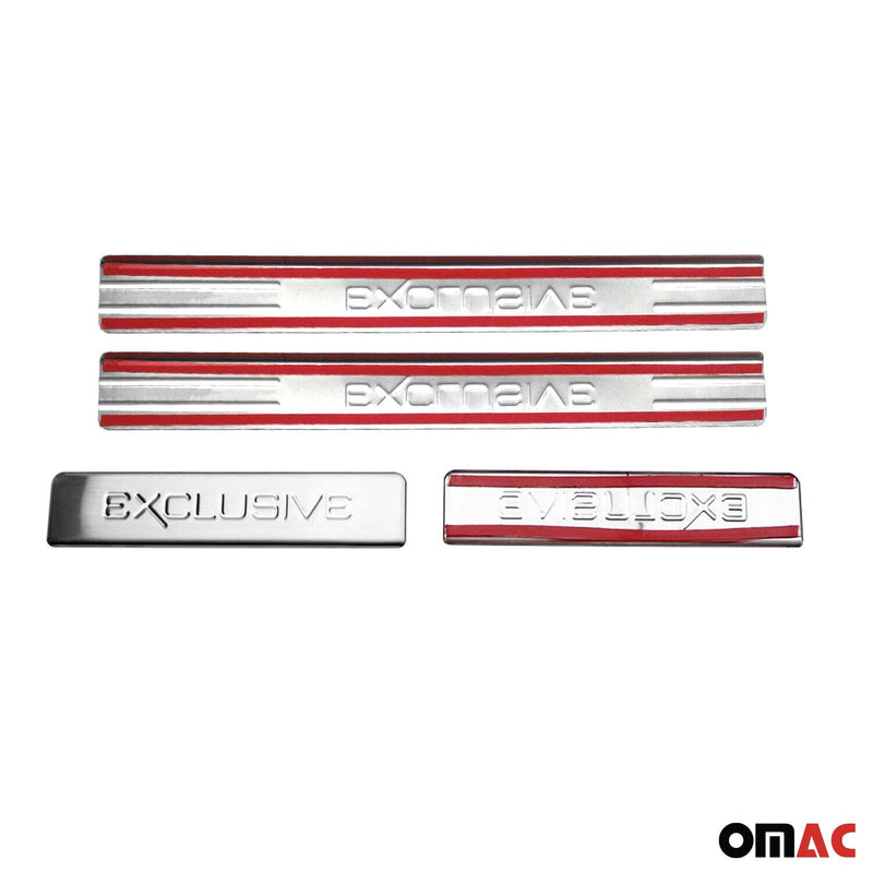 Einstiegsleisten Türschweller Exclusive für Skoda Yeti 2009-2017 Edelstahl 4x