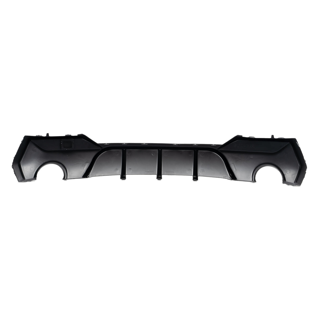 JOM Heckschürzeneinsatz für BMW 4er G22/G23 (420/430) 2020- schwarz glänzend 1-Rohr (li/re)
