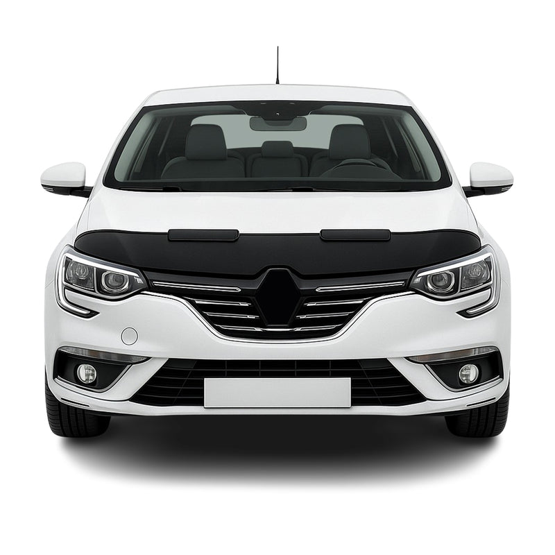 Haubenbra Steinschlagschutz Bonnet Bra für Renault Megane 2016-2025 Schwarz Halb
