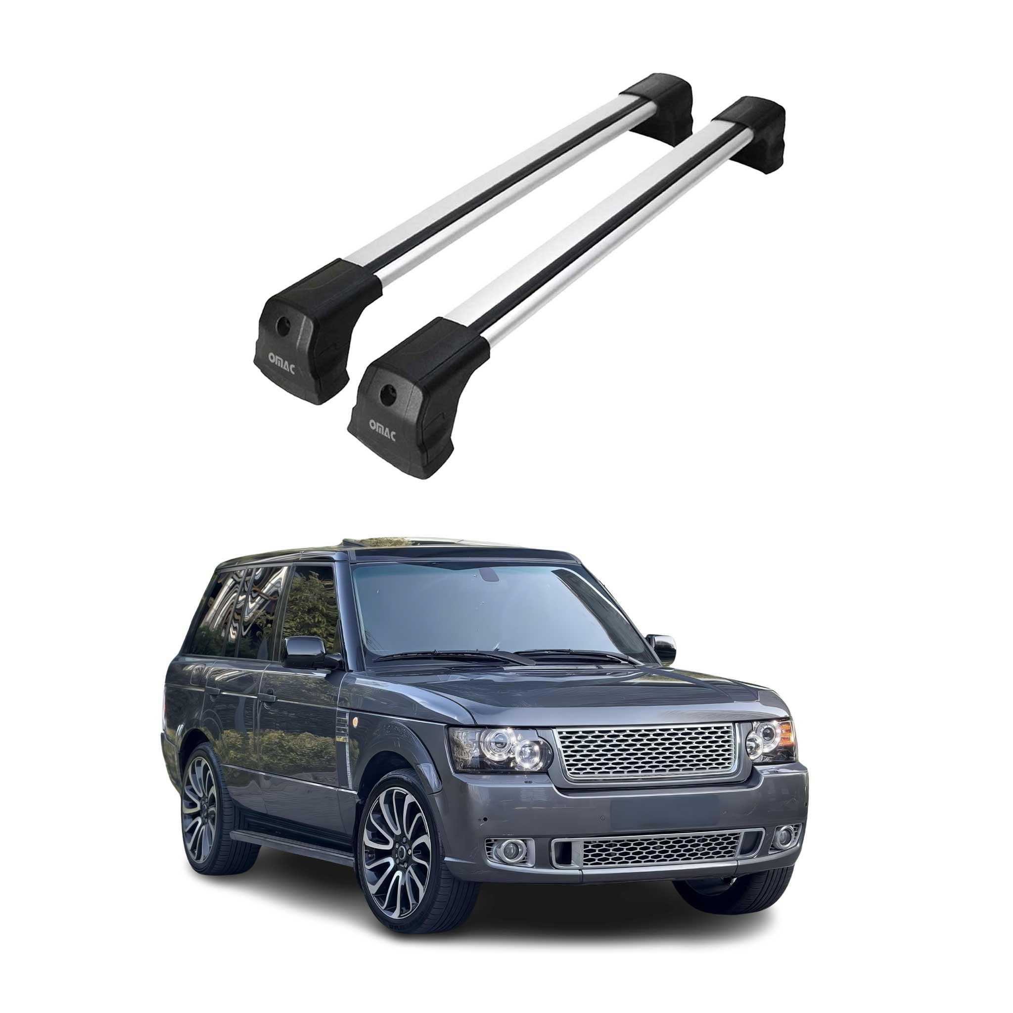 Dachträger für Land Rover Range Rover III Vogue L322 2002-2012 75kg Alu Grau 2x