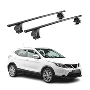 Stahl Dachträger für Nissan Qashqai J11 2014-2021 TÜV Abschließbar 2tlg Schwarz