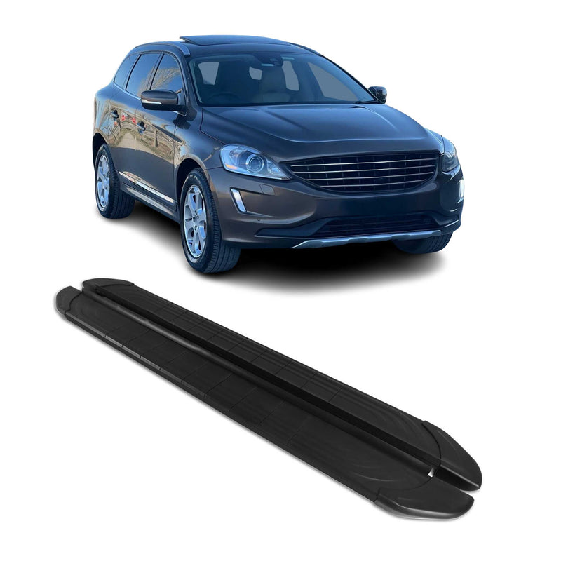 Trittbretter Seitenschweller für Volvo XC90 2002-2014 Aluminium Schwarz 2tlg