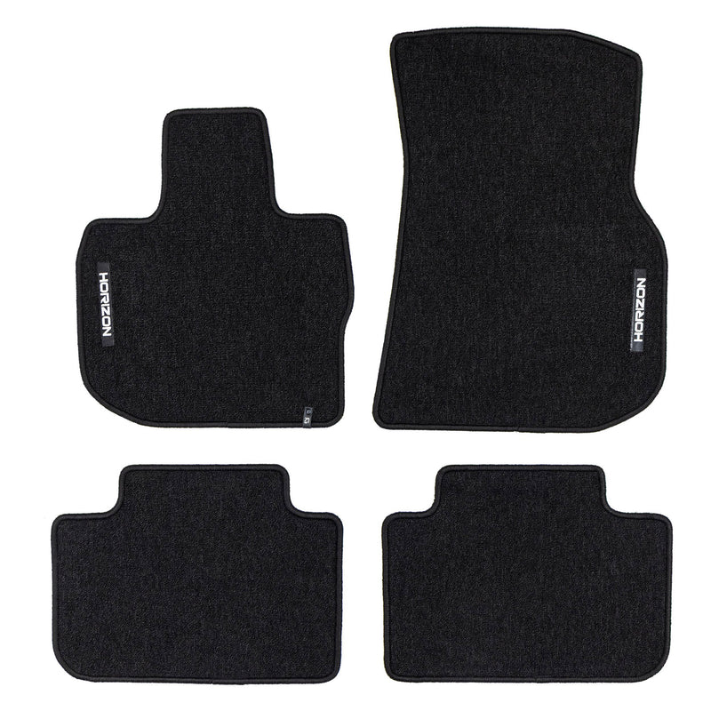 Velours Fußmatten für BMW X3 G01 2017-2024 Autoteppich Automatten Schwarz 4 tlg