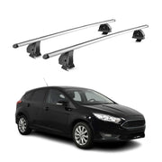 Alu Dachträger für Ford Focus III Schrägheck Kombi 2011-2018 TÜV T-Nut 2x Silber