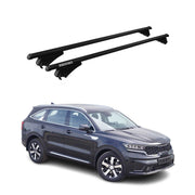 Menabo Dachträger Grundtäger für Kia Sorento MQ4 2021-2026 75kg Alu Schwarz 2x