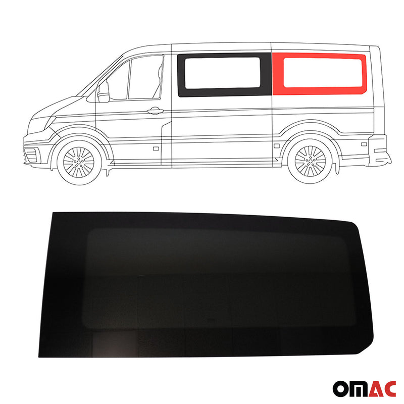 Seitenfenster Sicherheitsglas für VW Crafter 2017-2024 Auto Links L2 Schwarz