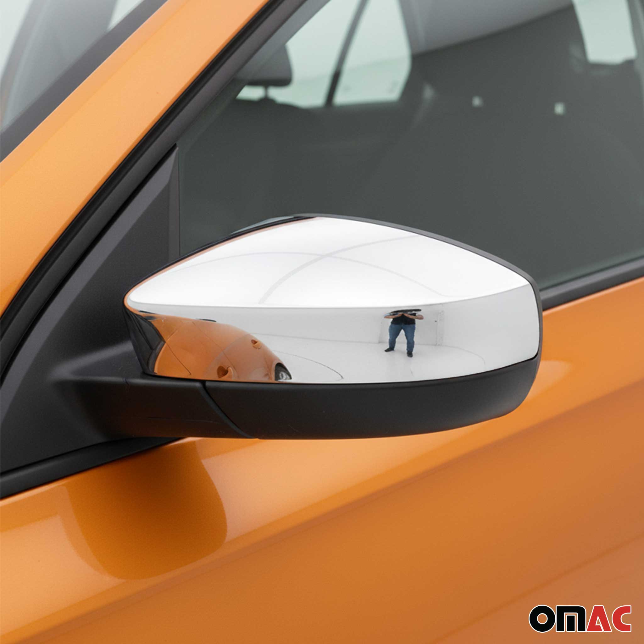 Spiegelkappen Spiegelabdeckung für Skoda Rapid Spaceback 2013-2019 Edelstahl