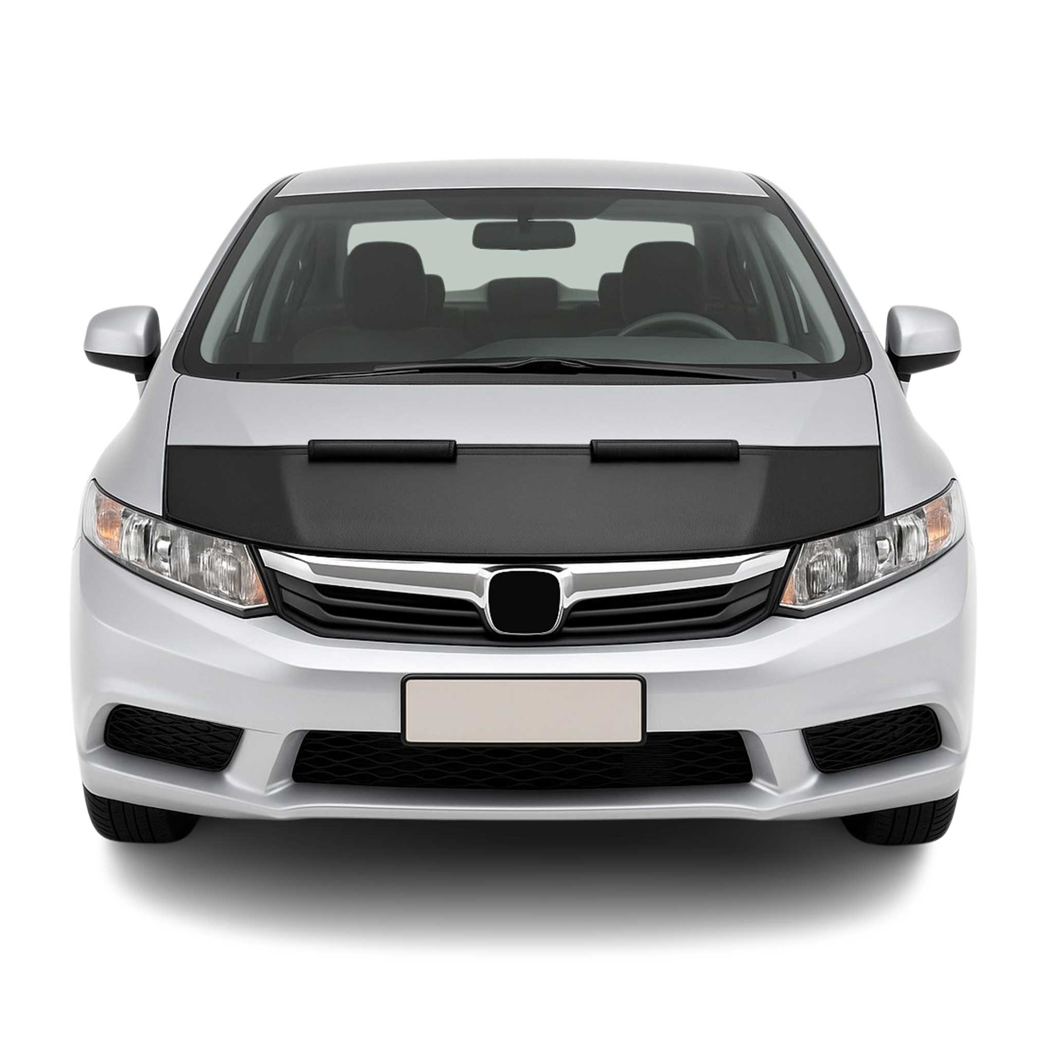 Haubenbra Steinschlagschutz Bonnet Bra für Honda Civic FB 2012-2015 Schwarz Halb