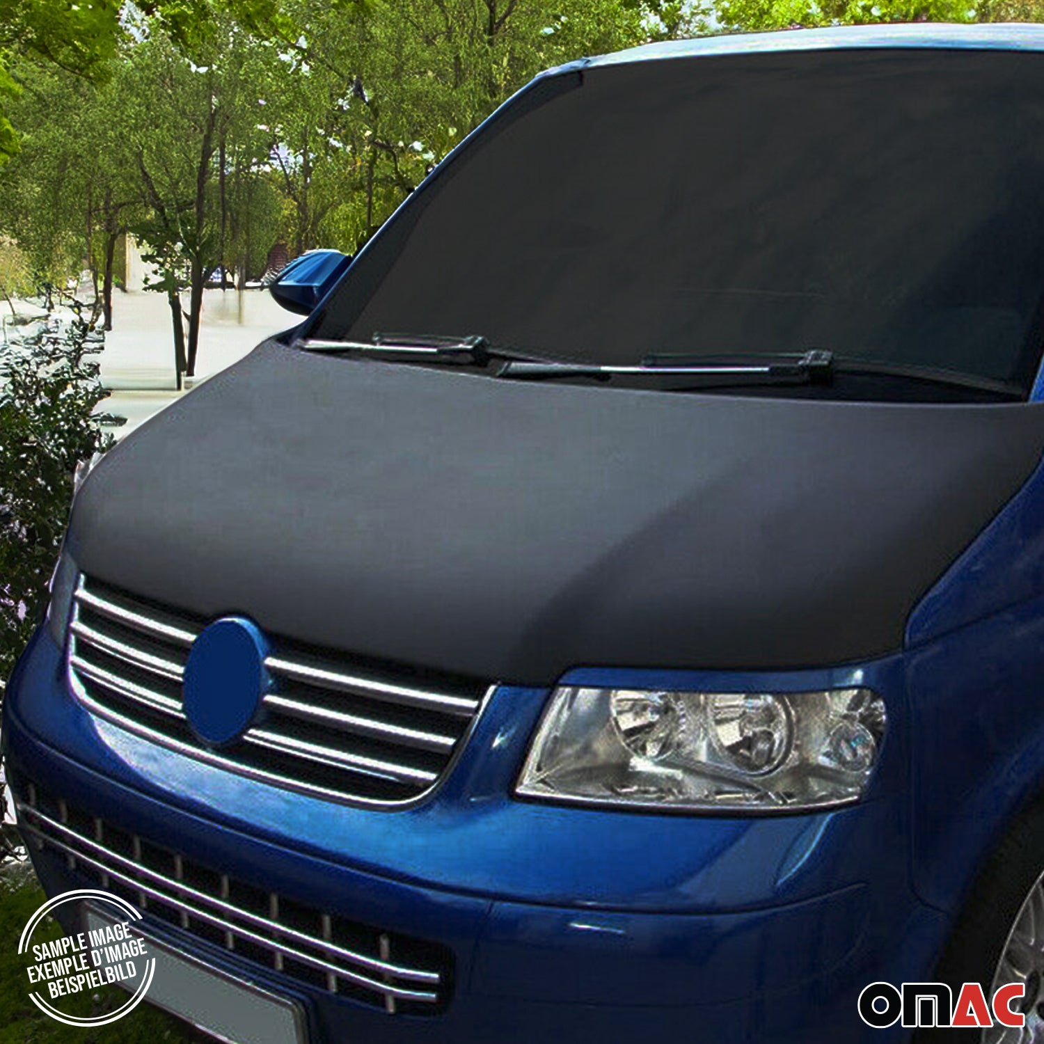 Haubenbra Bonnet Bra Steinschlagschutz für Hyundai H1 2008-2023 Schwarz 1tlg