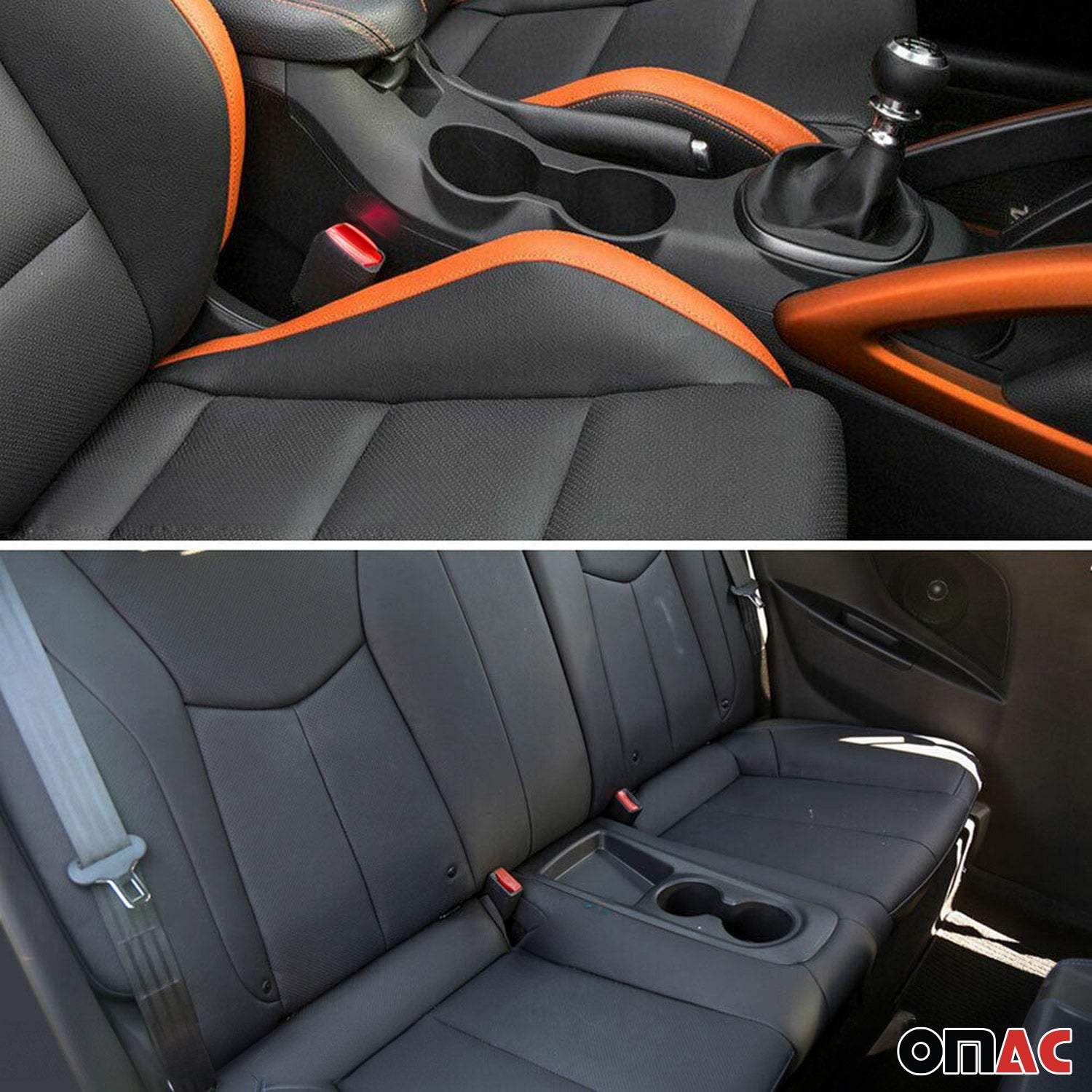 Getränkehalter Rahmen Cupholder für Hyundai Veloster 2011-2017 Chrom Silber 2tlg