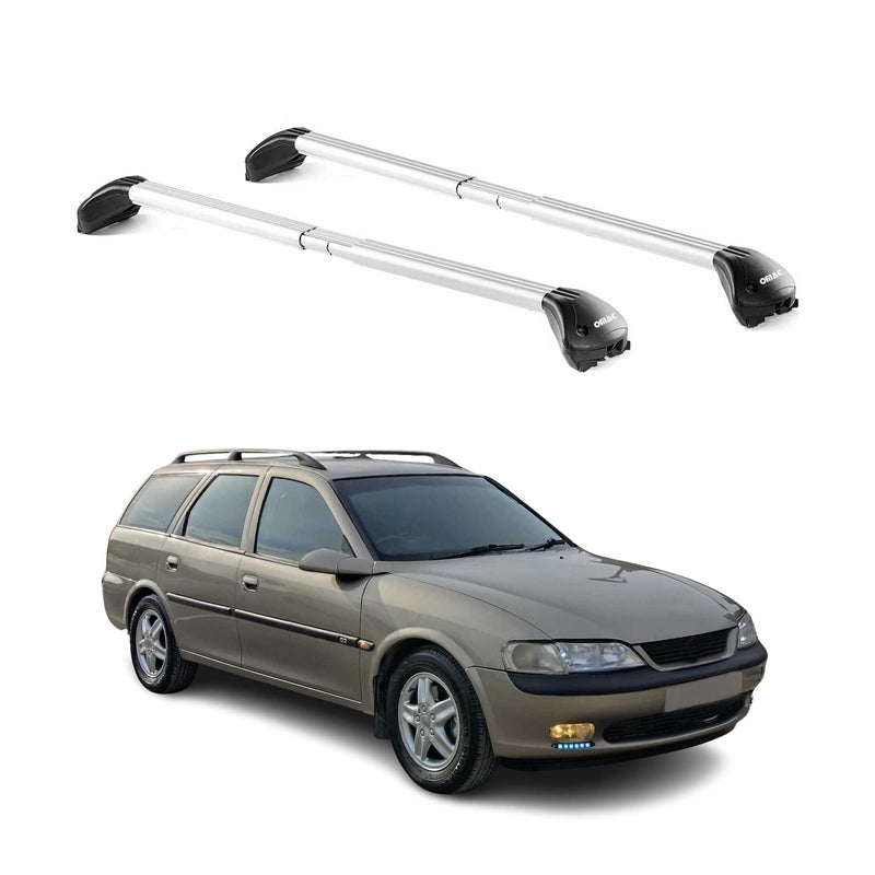 Dachträger für Opel Vectra B Kombi 1995-2002 5 tür 100kg Alu Silber 2x ABE