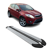 Seitenschweller Trittbretter Schweller für Ford Kuga I 2008-12 Aluminium Silber