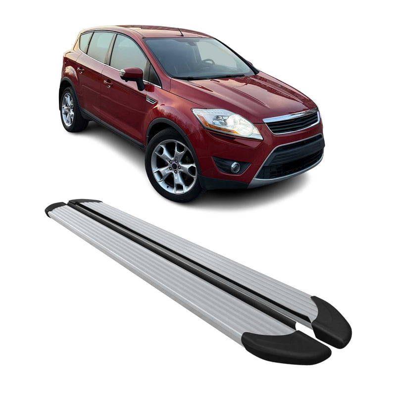 Seitenschweller Trittbretter Schweller für Ford Kuga 2008-2012 Aluminium Silber