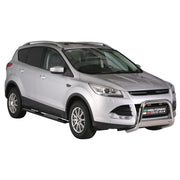 Edelstahl Seitenschweller Schwellerrohre für Ford Kuga 2013-2016 Schwarz