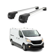 Dachträger Grundträger für Renault Trafic III 2014-2026 Aluminium 75kg Grau 2tlg