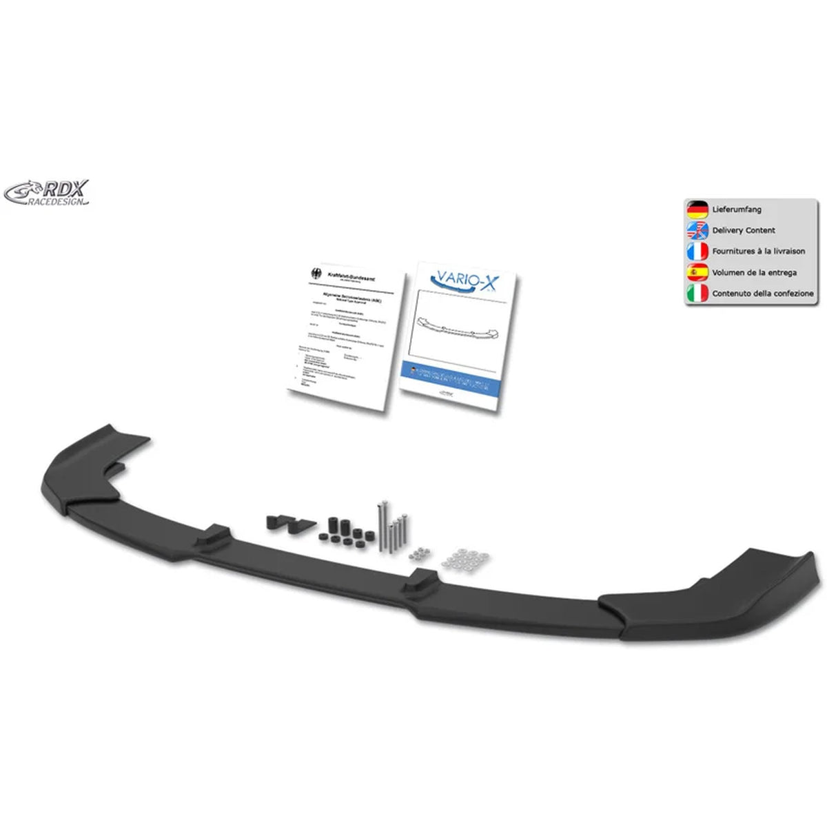 RDX Frontspoiler Vario-X für Renault Trafic 2014-
