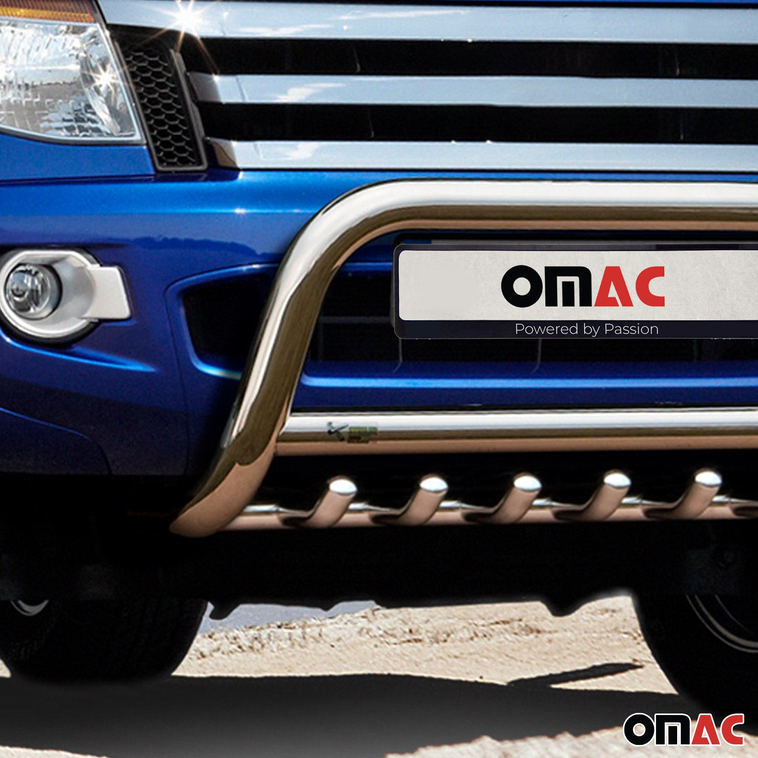 Frontbügel Frontschutzbügel für Ford Ranger 2015-2019 mit ABE Stahl Silber