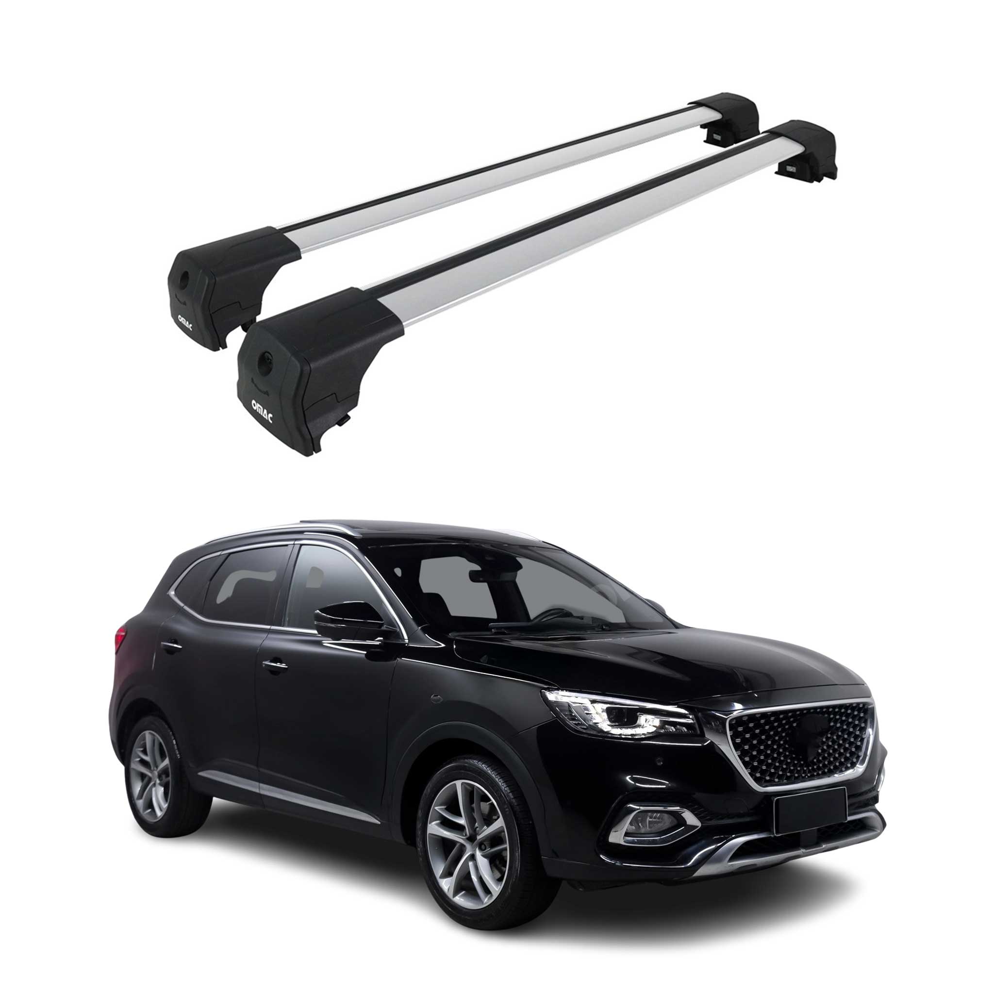 Dachträger Grundtäger für MG HS I 2018-2024 75kg Aluminium Silber 2 tlg