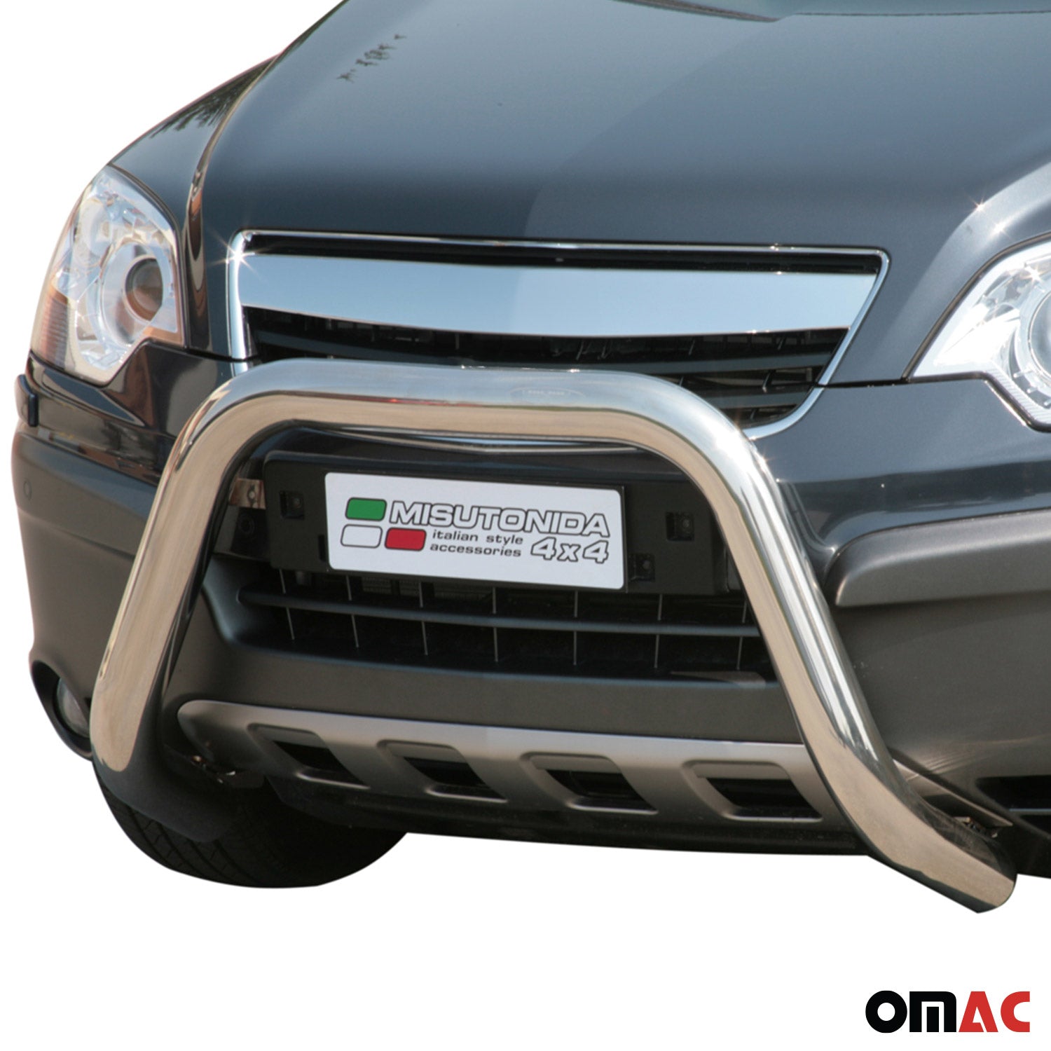 Frontbügel Frontschutzbügel für Opel Antara 2007-2011 ø76mm Stahl Silber Schutz