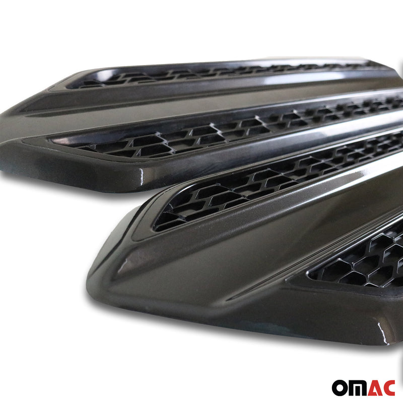 Seitentürleiste Türschutzleiste für Nissan Navara 1997-2004 ABS Schwarz 2x