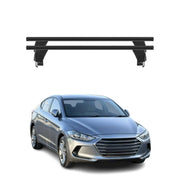 Menabo Dachträger Grundtäger für Hyundai Elantra mk6 2017-2020 50kg Alu Schwarz
