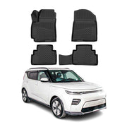 OMAC Gummimatten Fußmatten für Kia Soul 2020-2026 TPE Automatten Schwarz 4x