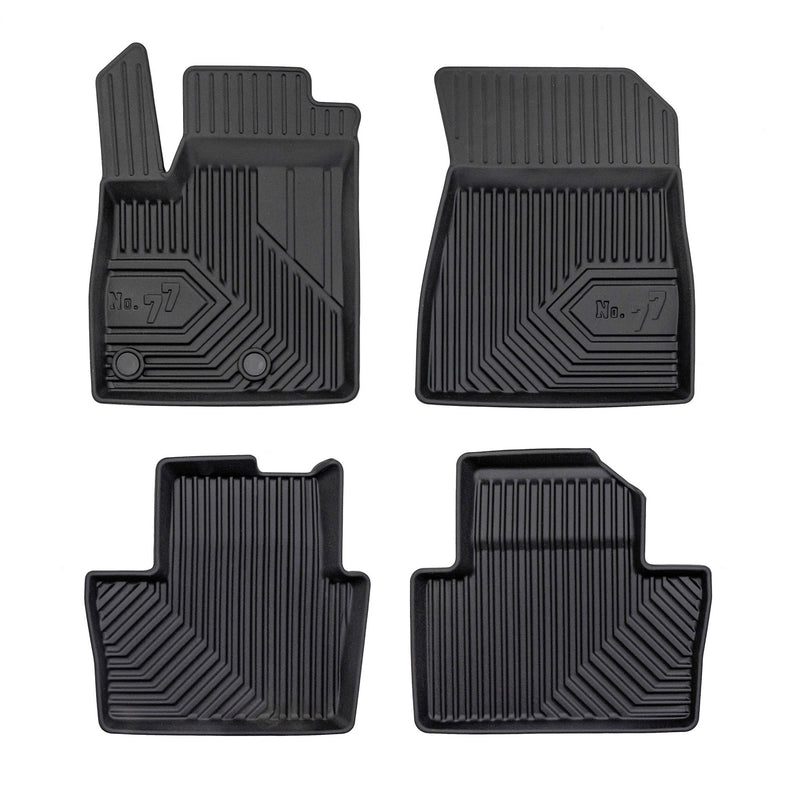 Fußmatten Gummimatten für Renault Austral 2022-2025 Mild hybrid TPE Schwarz 3tlg
