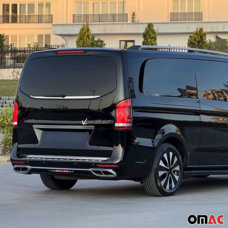 Heckklappe Kofferraumöffner für Mercedes Vito W447 2014-2025 Edelstahl Chrom
