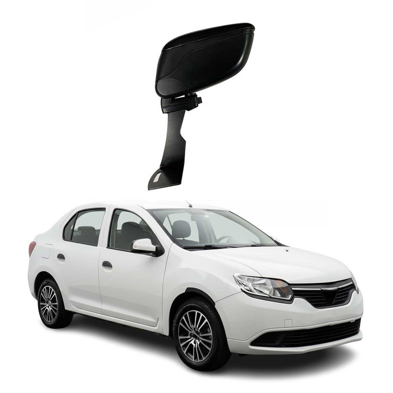 Mittelarmlehne Armlehne für Renault Thalia Symbol 2013-2021 PU-Leder ABS Schwarz