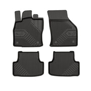 Fußmatten Gummimatten No.77 für Seat Leon III 2012-2020 TPE Schwarz 4 Teile