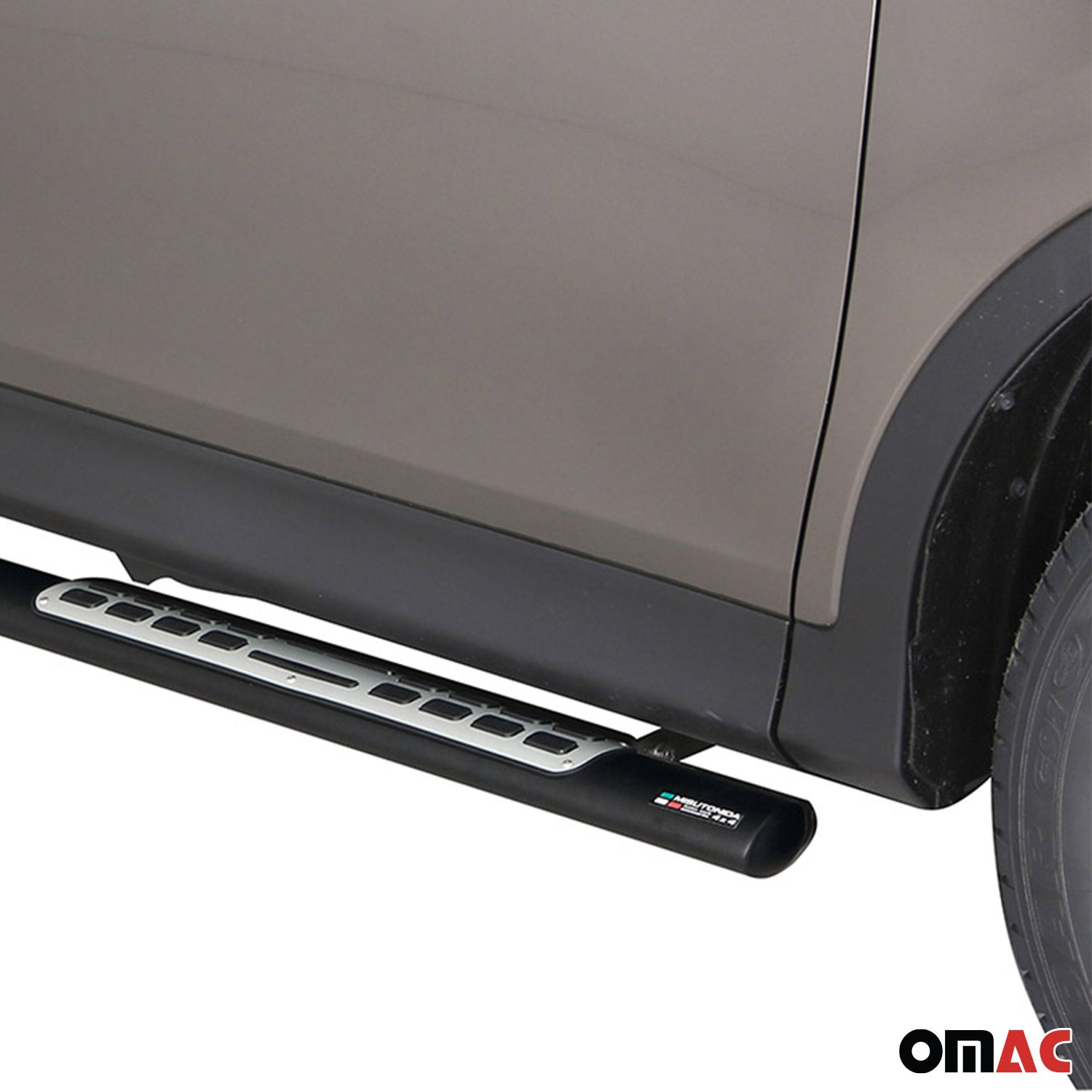 Edelstahl Seitenschweller Schwellerrohre für Toyota RAV4 XA40 2013-2015 Schwarz