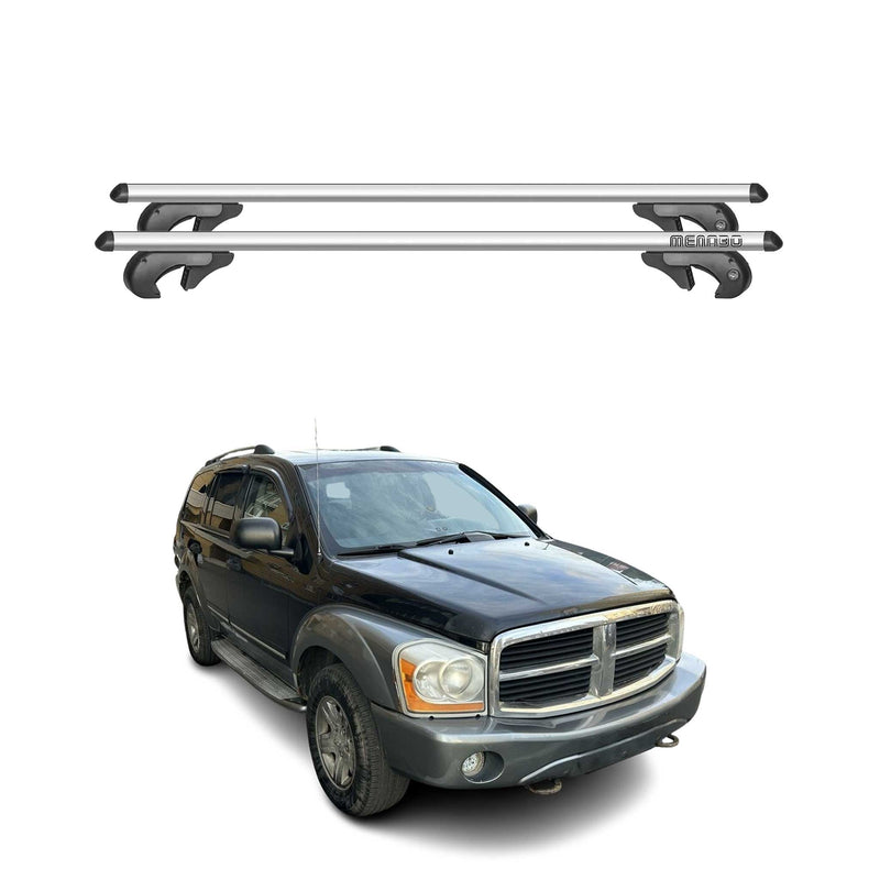 Menabo Dachträger Grundtäger für Dodge Durango 2004-2009 90kg Alu Silber 2 tlg
