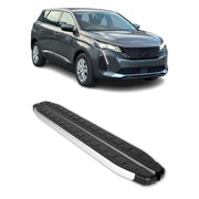 Seitenbretter Trittbretter für Peugeot 5008 II 2017-2024 Aluminium Schwarz