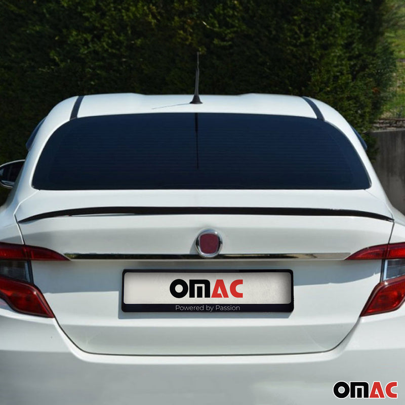 Heckspoiler Heckflügel für Fiat Tipo 2015-2025 Stufenheck Lackiert Schwarz ABS