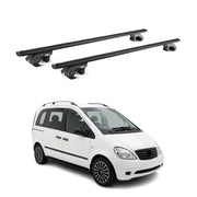 Dachträger Grundtäger für Mercedes Vaneo W414 2001-2005 Alu Schwarz 2 tlg ABE