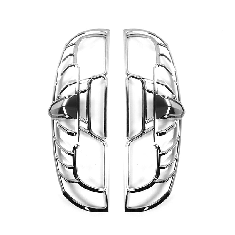 Rücklicht Leisten Heckleuchte für Opel Combo D 2015-2019 Chrom ABS Silber 2tlg