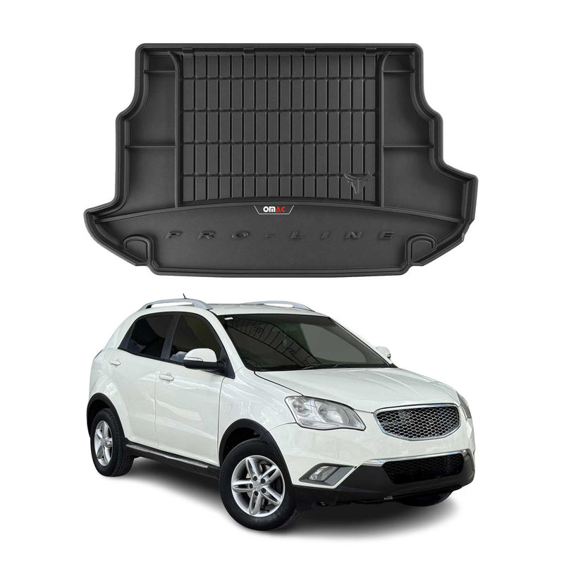 OMAC Gummi Kofferraumwanne für Ssangyong Korando 2011-2019 TPE Laderaumwanne