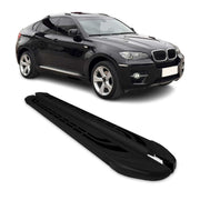 Trittbretter Seitenschweller für BMW X6 2008-2014 Schwarz Aluminium 2 tlg