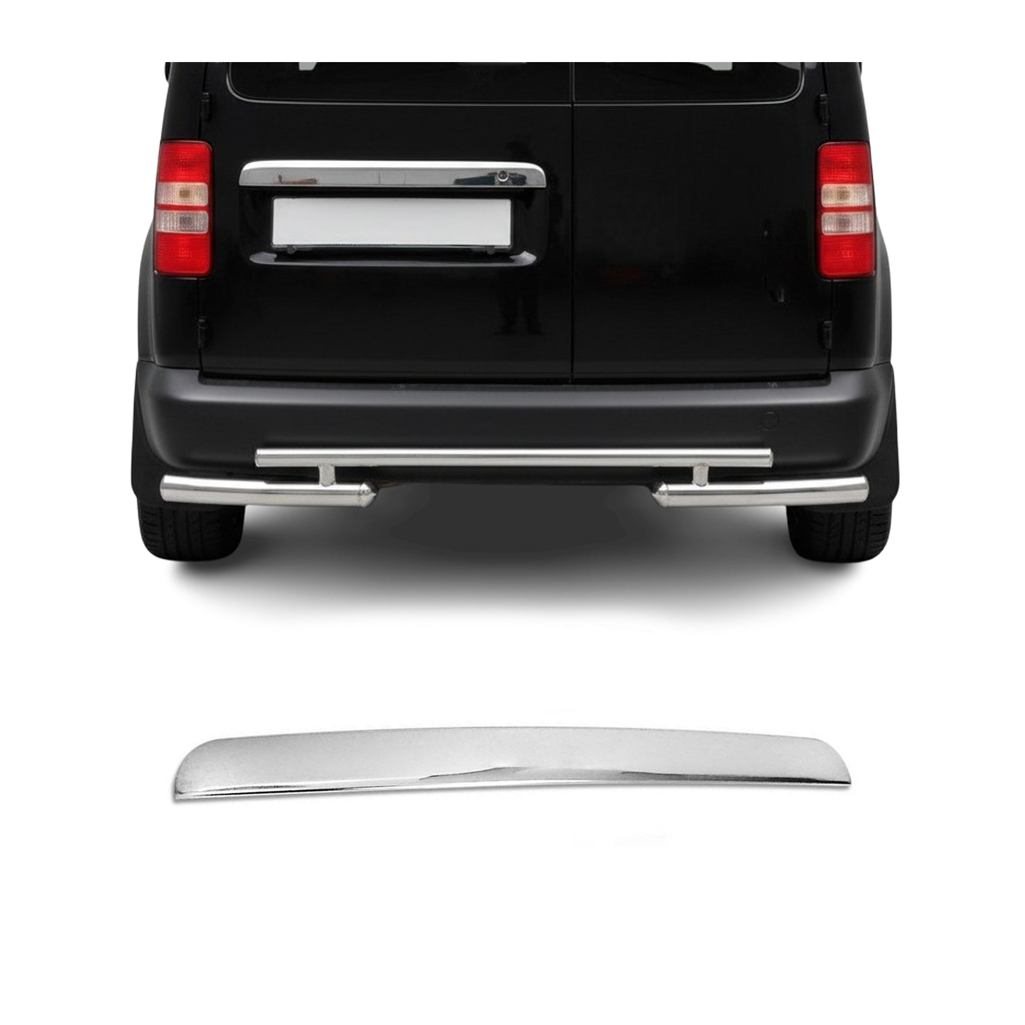 Kofferraumleiste Heckklappe Leiste für VW Caddy 2003-2010 Edelstahl Chrom 1tlg