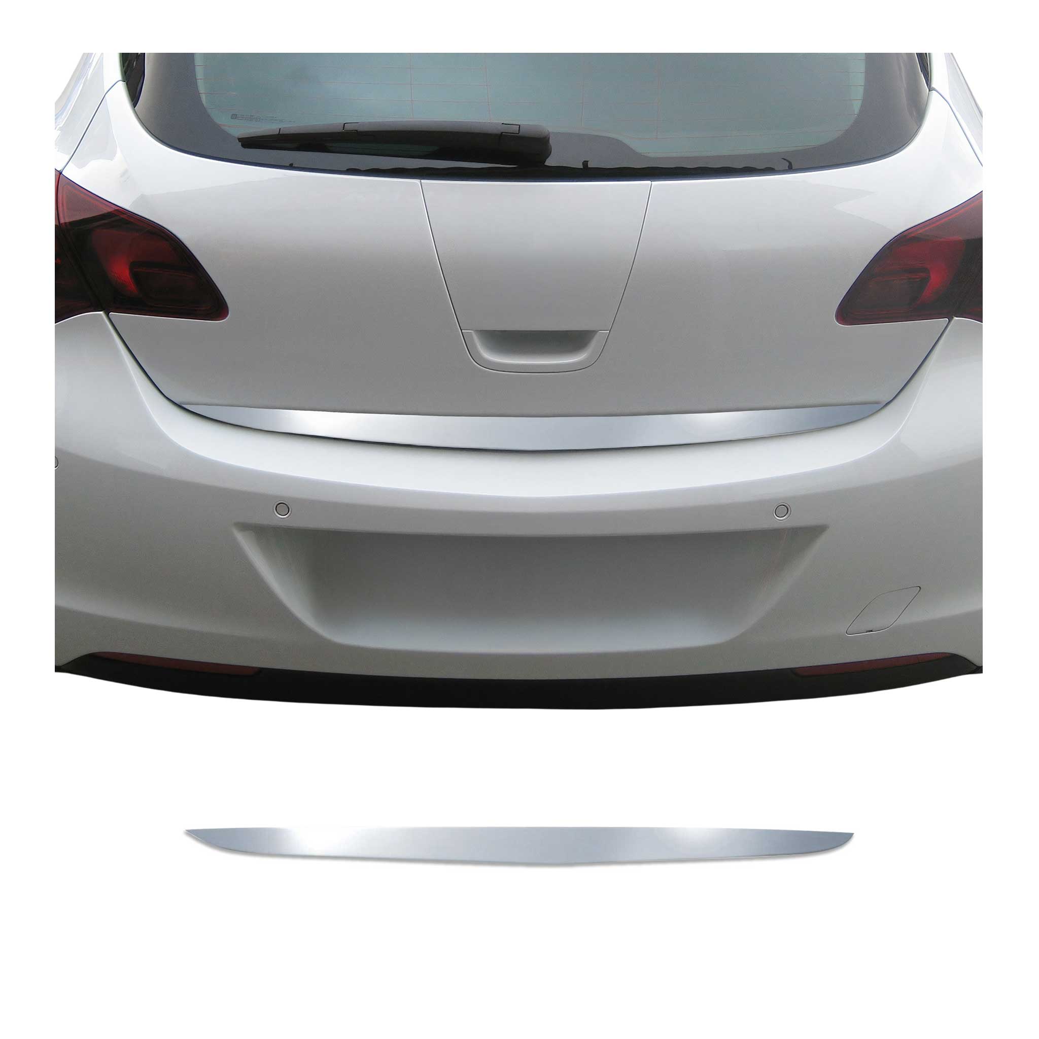 Kofferraumleiste Heckleiste für Opel Astra J ST 2012-2015 Untere Chrom Edelstahl