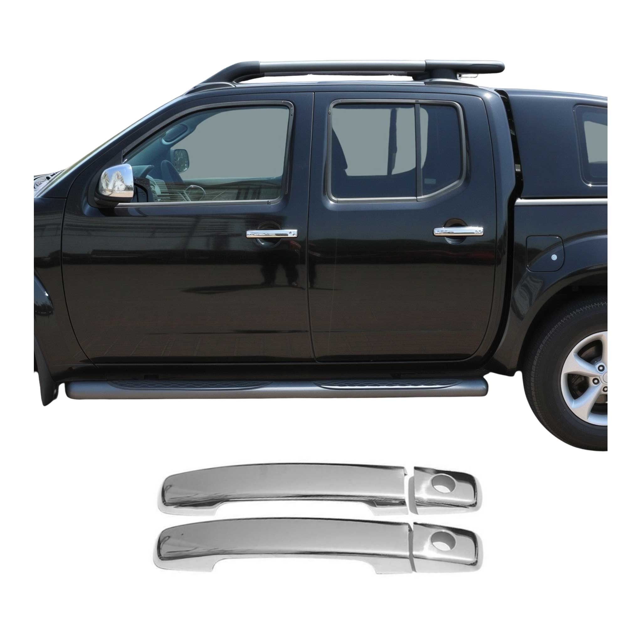 Chrom Türgriff Blende für Nissan Navara 2005-2015 2-Tür Edelstahl 4tlg