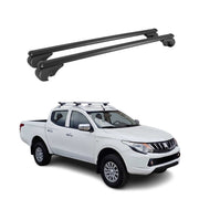 Dachträger Grundträger für Mitsubishi L200 V 2015-2023 TÜV Aluminium Schwarz 2x