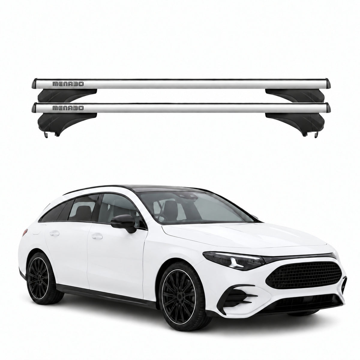 Menabo Dachträger für Mercedes CLA Shooting Brake X174/X178 2025-2026 Alu Silber