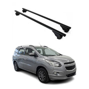 Dachträger Grundtäger für Chevrolet Spin 2012-2016 75kg Metall Schwarz 2 tlg