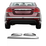 Heckleiste Stoßstangen Leiste für Fiat Linea 2012-2020 Edelstahl Chrom 3tlg