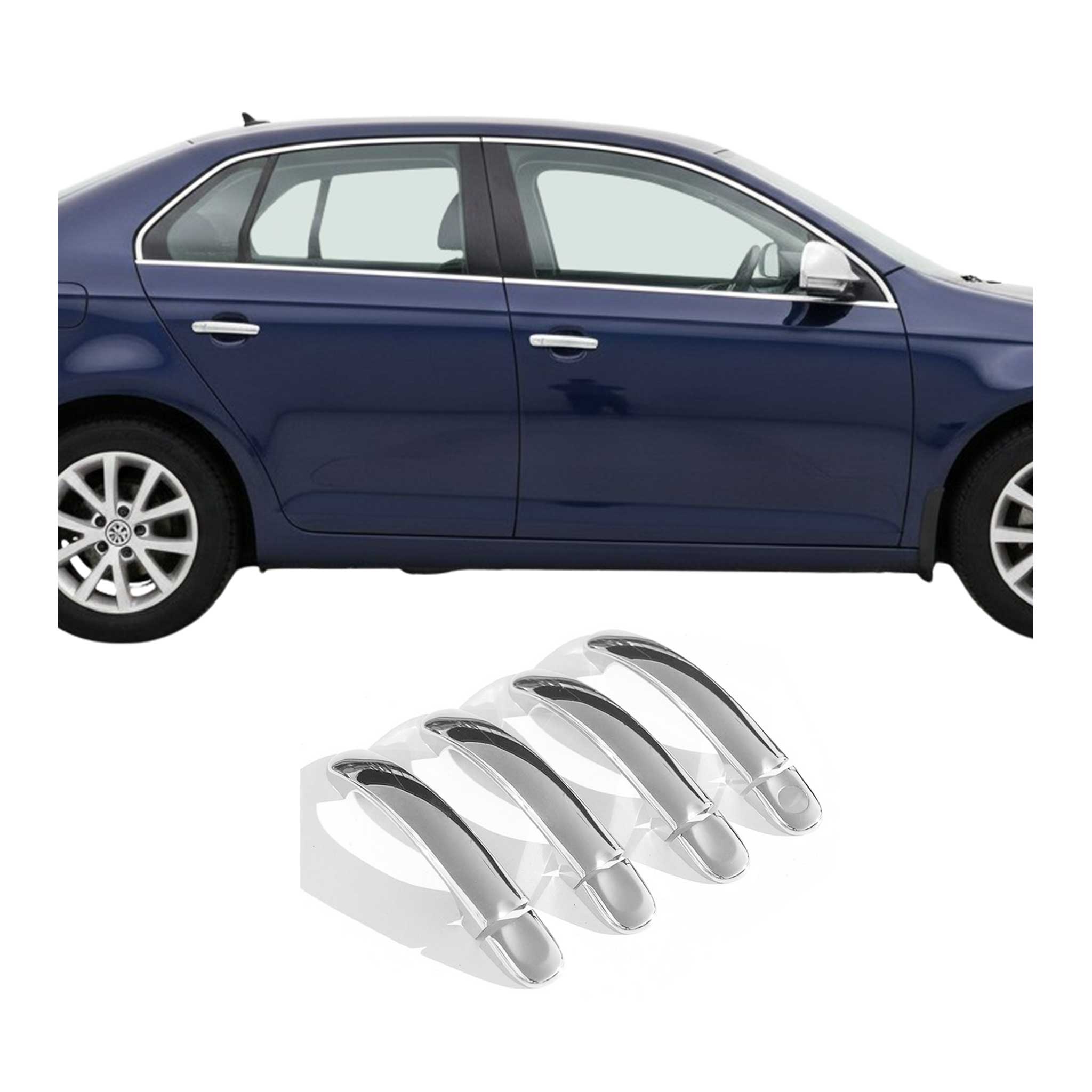 Chrom Türgriff Blende für VW Golf 2008-2012 4Tür Edelstahl 8tlg